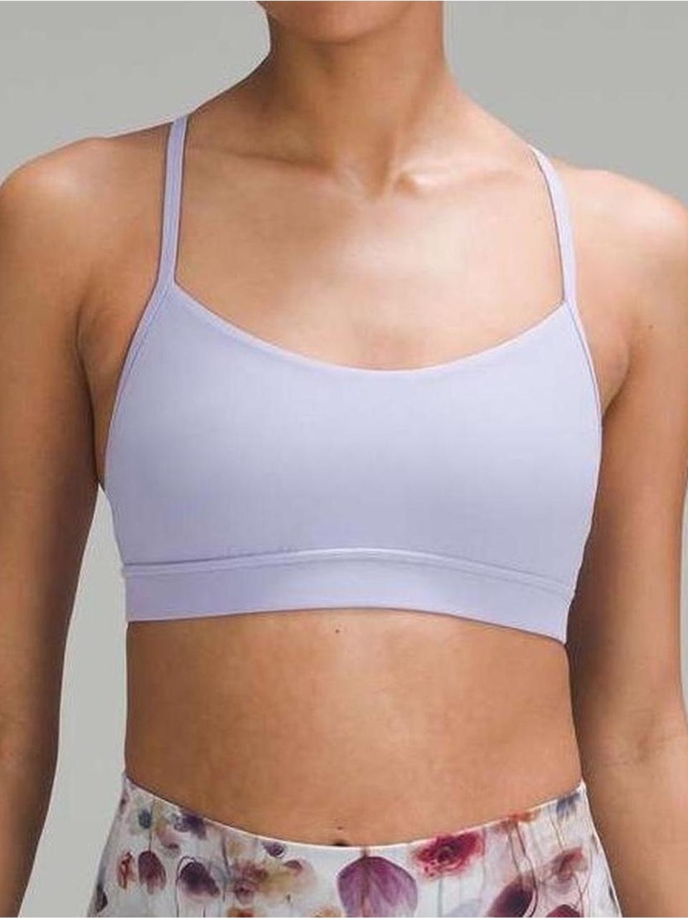 Lululemon Flow Y Bra - Lavender Frost